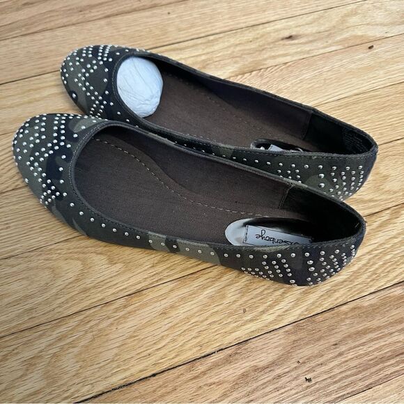 Olsenboye size 9.5 camo flats with rhinestones - Picture 5 of 6